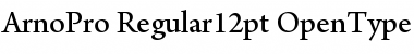 Arno Pro Regular 12pt Font