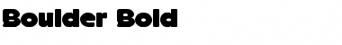 Boulder Font