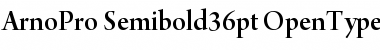 Arno Pro Semibold 36pt Font