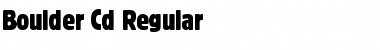 Download Boulder-Cd Font