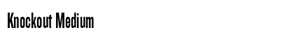 Knockout Medium Font