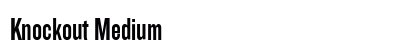 Knockout Medium Font