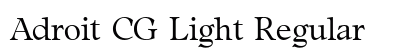 Adroit CG Light Regular preview