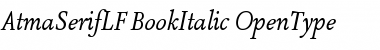 AtmaSerifLF-BookItalic Regular Font