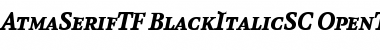 Download AtmaSerifTF-BlackItalicSC Font