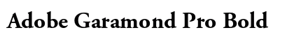 Adobe Garamond Pro Bold Preview