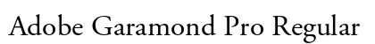 Adobe Garamond Pro Regular Preview