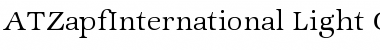 ATZapfInternational Regular Font