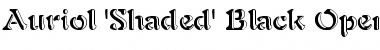 Auriol 'Shaded' Black Font