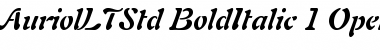 Auriol LT Std Bold Italic Font