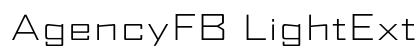 AgencyFB LightExtended Preview