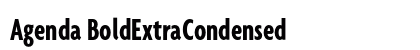 Agenda BoldExtraCondensed Preview