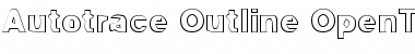 Autotrace Outline Font