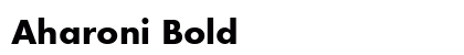 Aharoni Bold Font