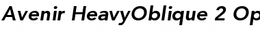 Avenir 85 Heavy Oblique Font Avenir 85 Heavy Oblique Font