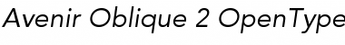 Avenir 55 Oblique Font Avenir 55 Oblique Font