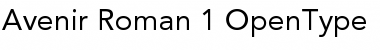 Avenir Regular Font Avenir Regular Font