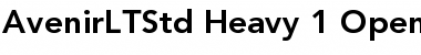 Avenir LT Std 85 Heavy Font