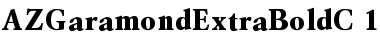 AZGaramondExtraBoldC Regular Font