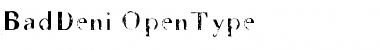 BadDeni Regular Font