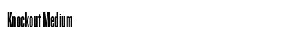 Knockout Medium Font