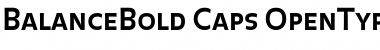 BalanceBold Caps Font