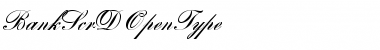 Bank Script D Regular Font