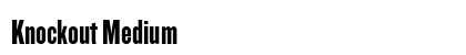 Knockout Medium Font