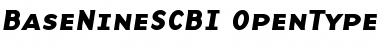 Download BaseNineSCBI Font