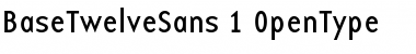 Download BaseTwelveSans Font