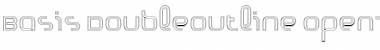 Basis DoubleOutline Font