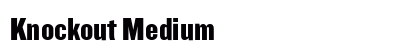 Knockout Medium Font