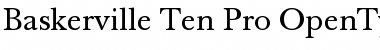 Baskerville Ten Pro Regular Font