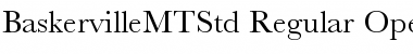 Baskerville MT Std Regular Font