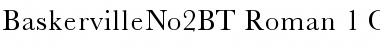 Baskerville No.2 Regular Font