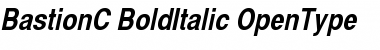 BastionC Bold Italic Font