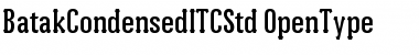 Batak Condensed ITC Std Regular Font