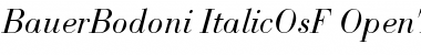 Bauer Bodoni Italic OsF Font