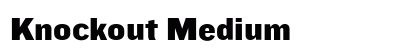 Knockout Medium Font