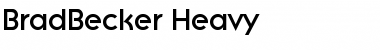 Download BradBecker-Heavy Font