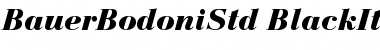 Bauer Bodoni Std 2 Black Italic Font