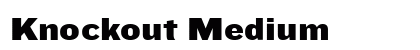 Knockout Medium Font