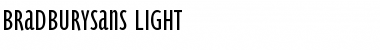 BradburySans-Light Regular Font