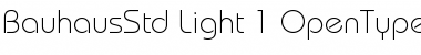Bauhaus Std Light Font