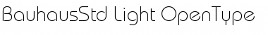 Bauhaus Std Light Font