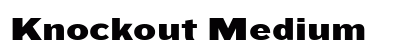 Knockout Medium Font