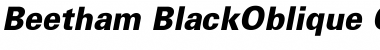 Beetham BlackOblique Font