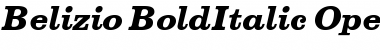 Belizio BoldItalic Font