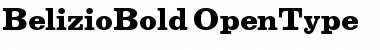 BelizioBold Regular Font