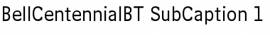 Bell Centennial Sub-Caption Font